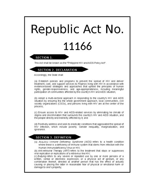 Republic Act No. 11166 .